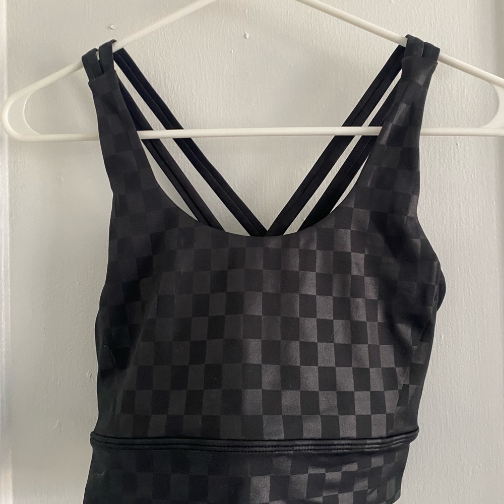 Buffbunny Rosa Checkered Black Strappy bra